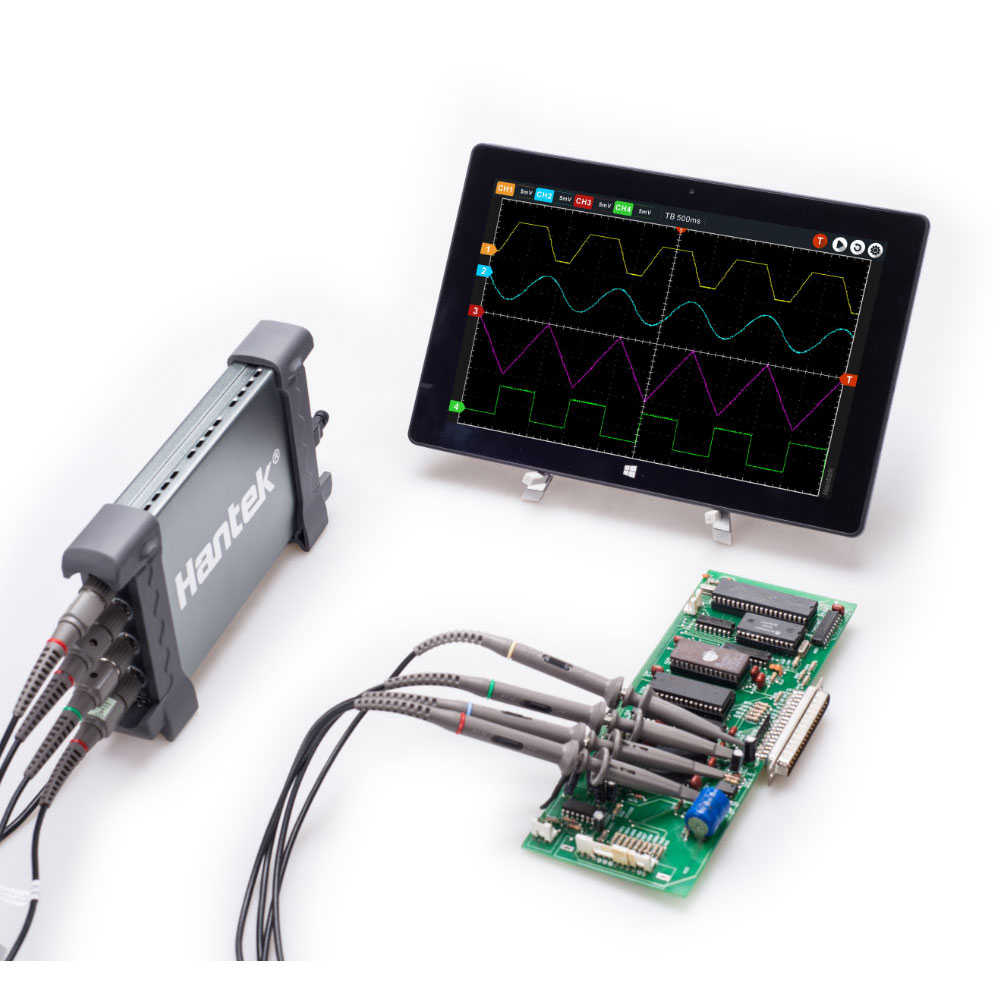 OSCILLOSCOPE 4 CHANNEL Hantek 6074BE Series Kit I