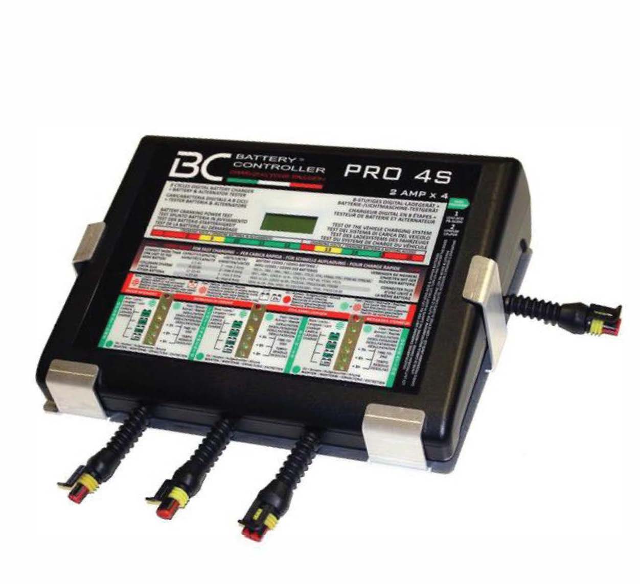 BATTERY CHARGER 12V X UP TO 4 BATTERIES AT ANY TIME AEBCPRO-4S