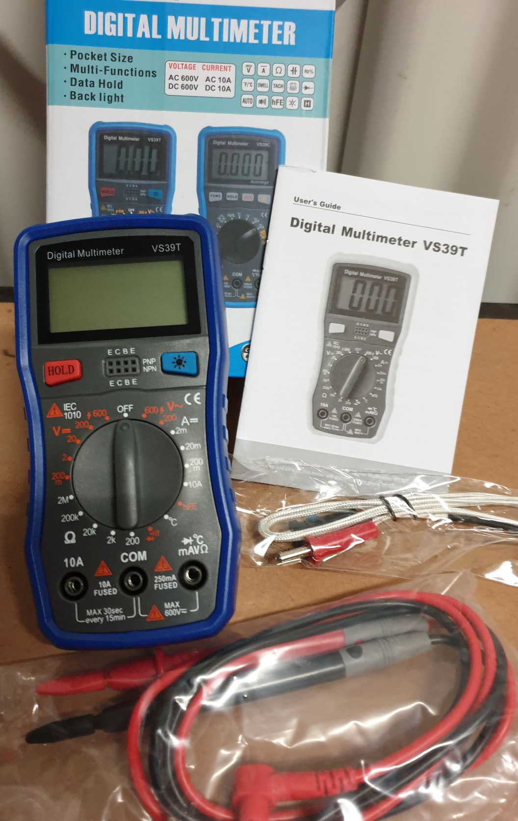 MULTIMETER DIGITAL WITH MANUAL RANGING AEVS39T