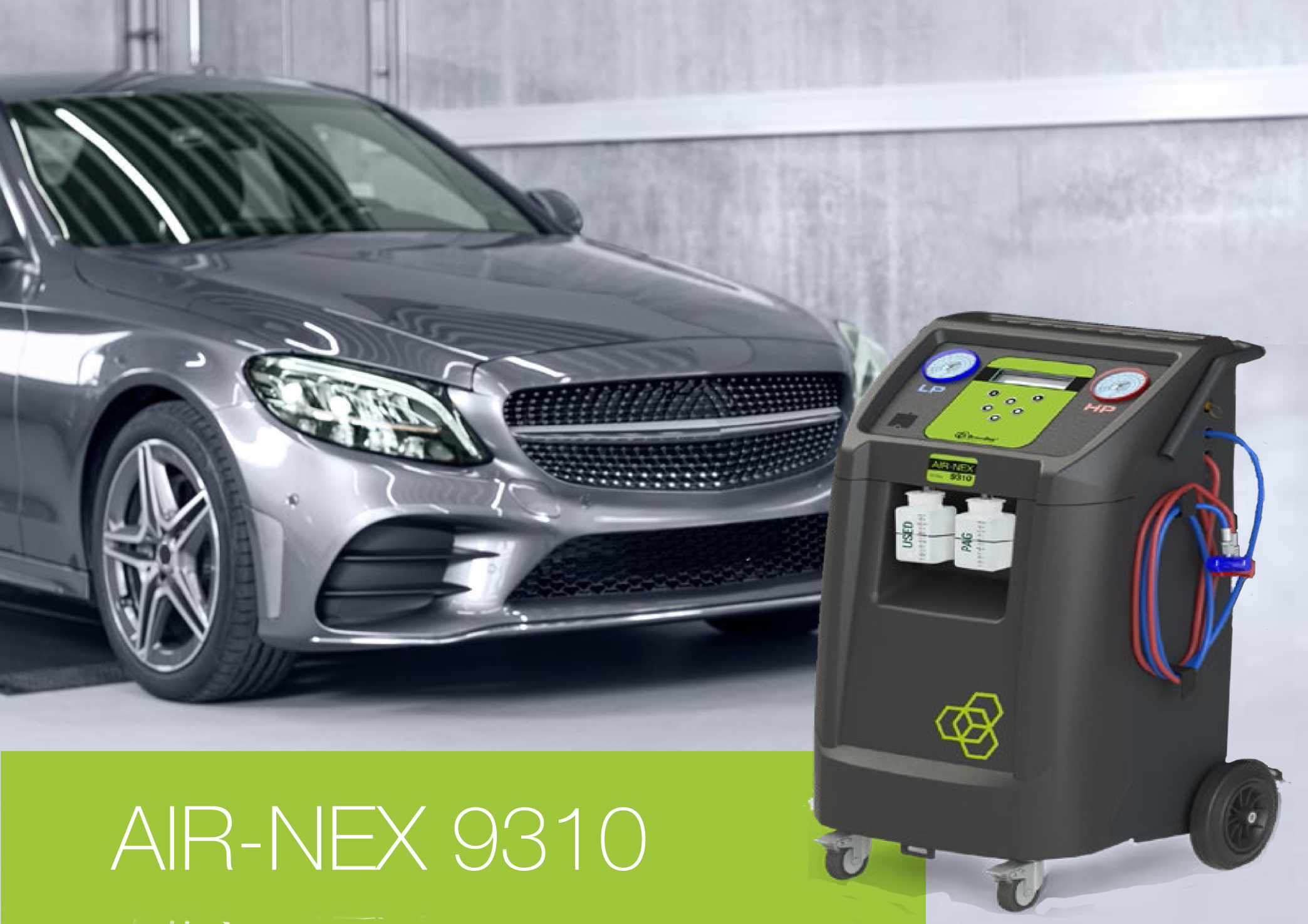 MOBILE VEHICLE AIR CONDITIONING SERVICE STATION FULLY AUTOMATIC AIR-NEX 9310