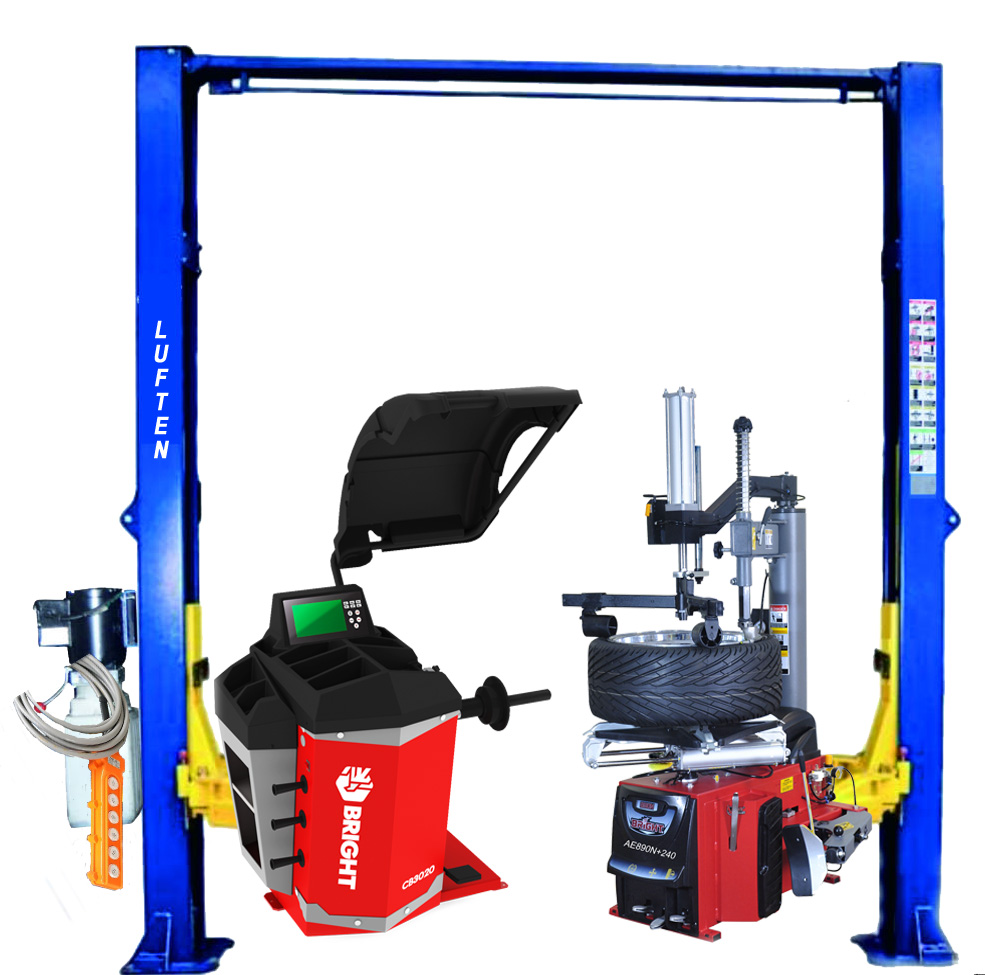 WORKSHOP ESSENTIALS COMBINATION LIFT TYRE CHANGER AND WHEEL BALANCER AWWEC011